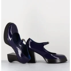 Sale GARRICE LAB Babies à plateforme en cuir vernis violet - NEDER VERNICE BLU BLEU