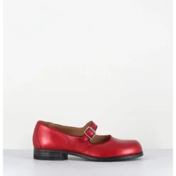 Discount MOMA Babies en cuir métallisé ligne japonisante - 45403L BON POMME ROUGE