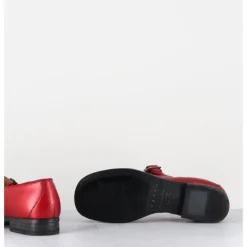 Discount MOMA Babies en cuir métallisé ligne japonisante - 45403L BON POMME ROUGE