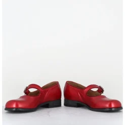 Discount MOMA Babies en cuir métallisé ligne japonisante - 45403L BON POMME ROUGE