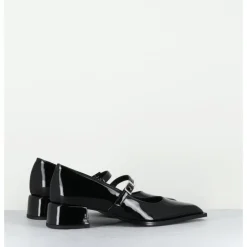 Discount GARRICE LAB Babies en cuir vernis bout pointu petit talon - INE71 VERNICE NERO NOIR