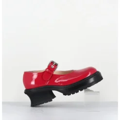 Clearance AGL Babies en cuir vernis 90s - CARO BEBE CERISE ROUGE