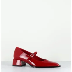 Discount GARRICE LAB Babies en cuir vernis bout pointu petit talon - INE71 VERNICE ROSSO ROUGE