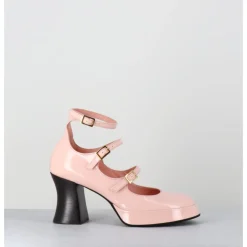 Online GARRICE LAB Babies multi-brides à plateforme en cuir vernis poudré - GALAN VERNICE ROSA ROSE