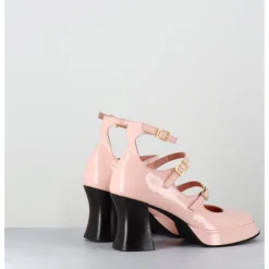 Online GARRICE LAB Babies multi-brides à plateforme en cuir vernis poudré - GALAN VERNICE ROSA ROSE