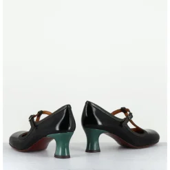 Discount CHIE MIHARA Babies petit talon en cuir effet vernis - MYLKA MASERATI NEGRO NOIR