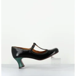 Discount CHIE MIHARA Babies petit talon en cuir effet vernis - MYLKA MASERATI NEGRO NOIR