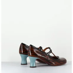 Best CHIE MIHARA Babies petit talon en cuir imprimé tigré - MYLKA TESLA CASTANO