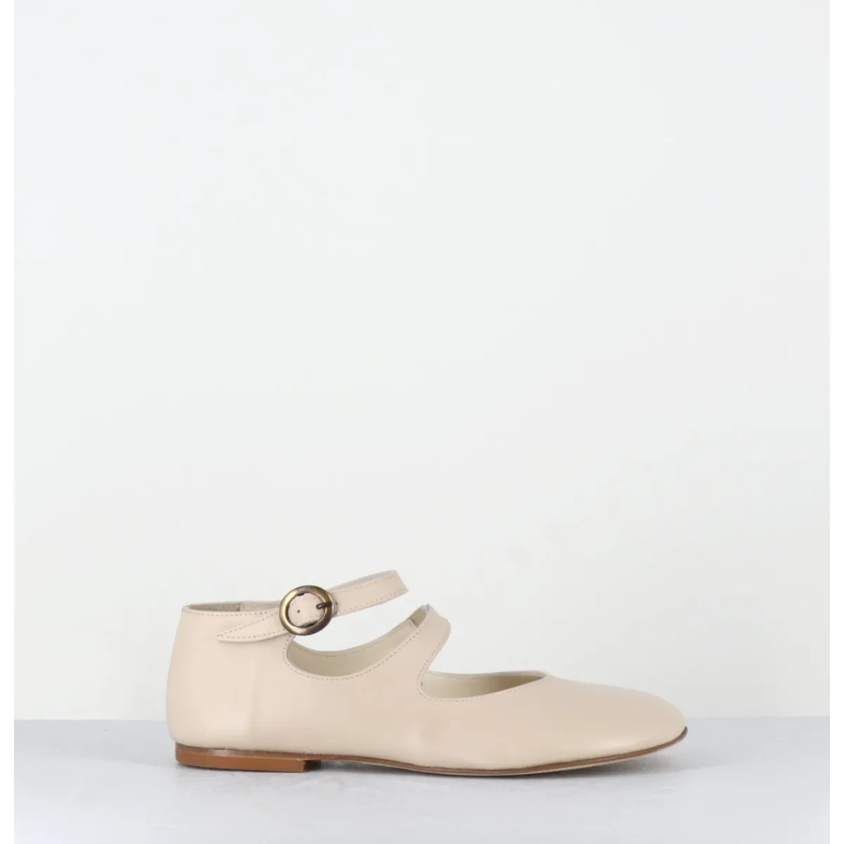 Clearance GARRICE LAB Babies plates forme ronde en cuir beige clair - ZIAMA BUFFY SAND