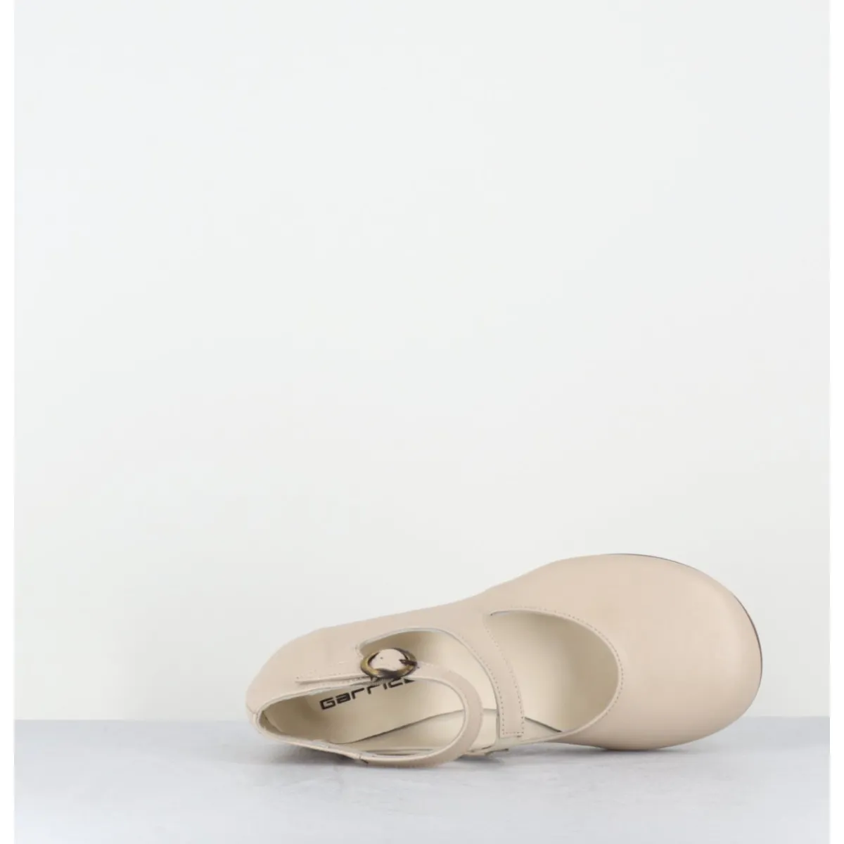 Clearance GARRICE LAB Babies plates forme ronde en cuir beige clair - ZIAMA BUFFY SAND