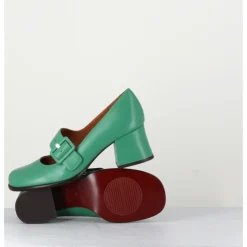 Discount CHIE MIHARA Babies rétro en cuir petit talon - MIKO GREEN VERT
