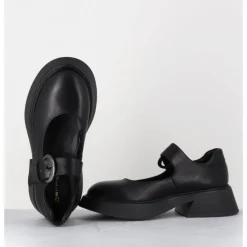 Clearance GARRICE LAB Babies 90s en cuir semelle légère - CIKE SAVANA NERO NOIR