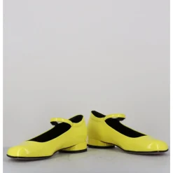 GARRICE LAB Babies 60s petit talon en cuir vernis - LIGAT2 CINDY BUTTERCUP JAUNE