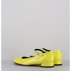 GARRICE LAB Babies 60s petit talon en cuir vernis - LIGAT2 CINDY BUTTERCUP JAUNE