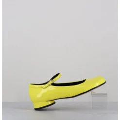 GARRICE LAB Babies 60s petit talon en cuir vernis - LIGAT2 CINDY BUTTERCUP JAUNE