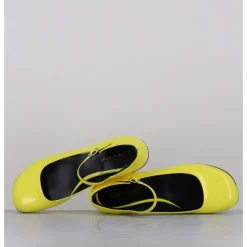 GARRICE LAB Babies 60s petit talon en cuir vernis - LIGAT2 CINDY BUTTERCUP JAUNE