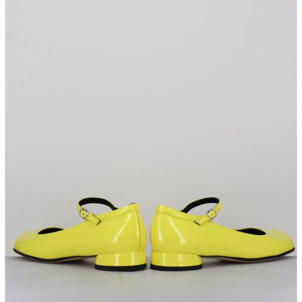 GARRICE LAB Babies 60s petit talon en cuir vernis - LIGAT2 CINDY BUTTERCUP JAUNE