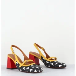 Online CHIE MIHARA Babies slingback motif psychédélique talon rouge - SUNAMI SOFTY SUN