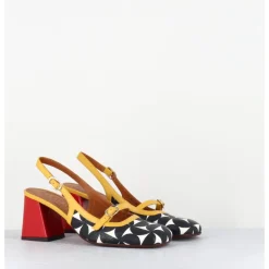 Online CHIE MIHARA Babies slingback motif psychédélique talon rouge - SUNAMI SOFTY SUN