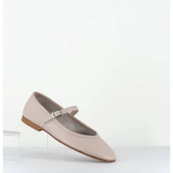OA NON FASHION Ballerines à bride en cuir souple - ROXY NAPPA BEIGE