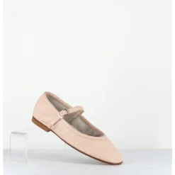 Discount OA NON FASHION Ballerines à bride en cuir souple rose clair - ROXY NAPPA NUDE