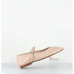 Discount OA NON FASHION Ballerines à bride en cuir souple rose clair - ROXY NAPPA NUDE
