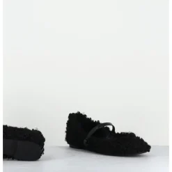 Best ROTTA Ballerines à bride mouton - CHANT ASTRA BLACK NOIR