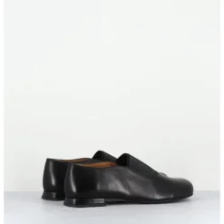 Sale AUDLEY Ballerines à élastique en cuir souple - MAGAR NAPPA BLACK NOIR