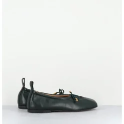 Outlet ALOHAS Ballerines à noeud en cuir souple bouteille - ROSALIND GREEN BALLET VERT