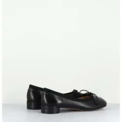 Clearance MM6 MAISON MARGIELA Ballerines anatomiques en cuir petit talon - S59WZ0096 T8013 NOIR