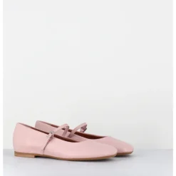 Sale GARRICE LAB Ballerines babies en cuir poudré - TERI NAPPA ROSA ROSE