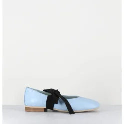 Clearance GARRICE LAB Ballerines 'chausson de danse' en cuir ciel - CHESTER3 NAPPA CIELO BLEU