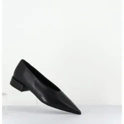 TO&CO Ballerines en cuir bout pointu - NEAL NAPPA BLACK NOIR