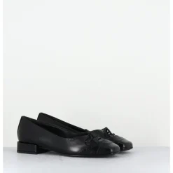TO&CO Ballerines en cuir petit lacet - FABIENE CORDOBA NERO NOIR