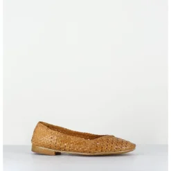 New GARRICE LAB Ballerines en cuir tressé jaune - DOBRA SENAPE MOUTARDE