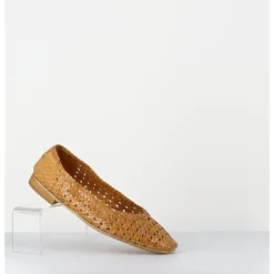 New GARRICE LAB Ballerines en cuir tressé jaune - DOBRA SENAPE MOUTARDE