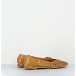 New GARRICE LAB Ballerines en cuir tressé jaune - DOBRA SENAPE MOUTARDE