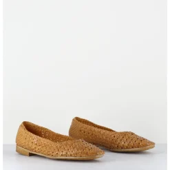 New GARRICE LAB Ballerines en cuir tressé jaune - DOBRA SENAPE MOUTARDE