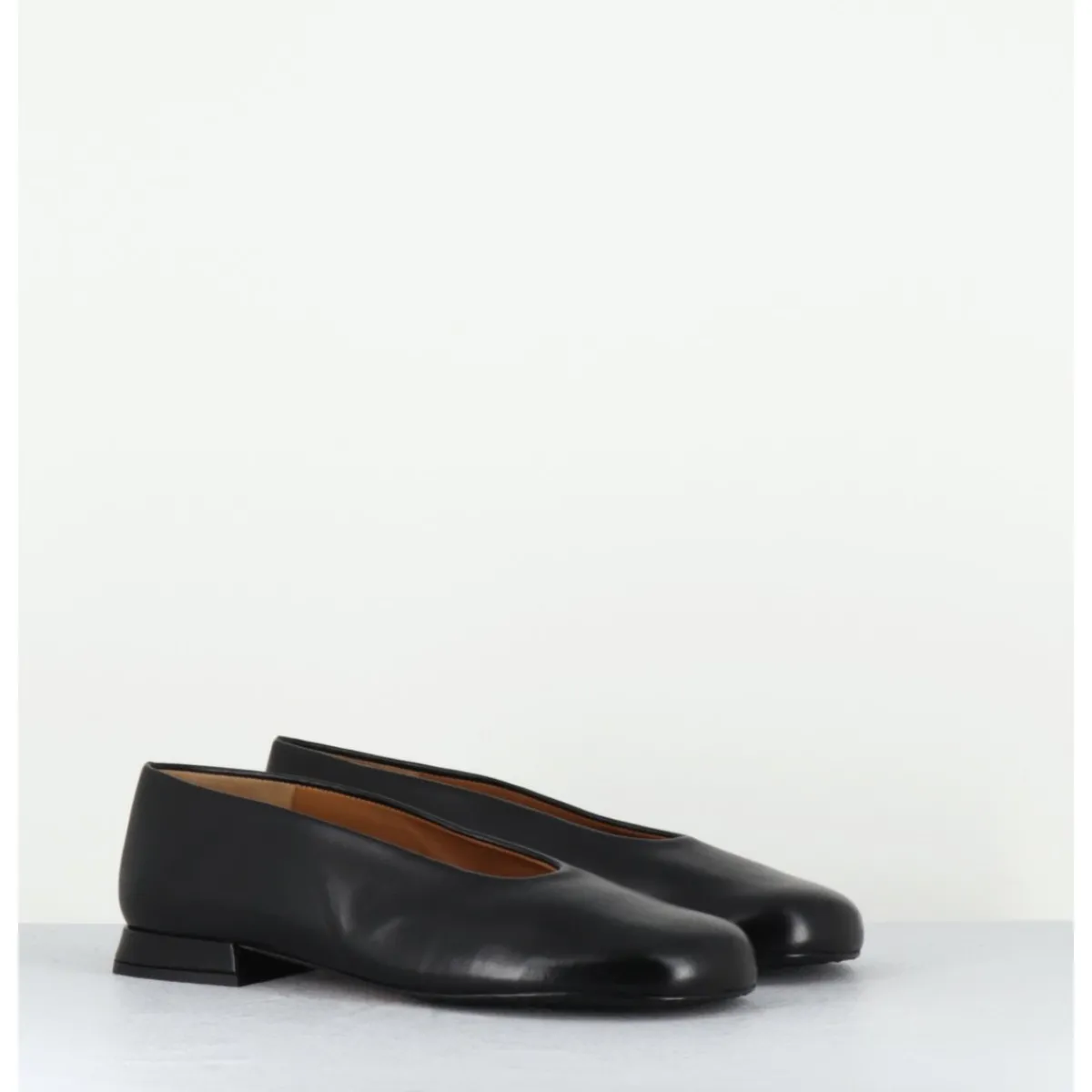Clearance AUDLEY Ballerines minimalistes en cuir - PAOLA2 BLACK NAPPA NOIR