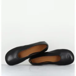 Clearance AUDLEY Ballerines minimalistes en cuir - PAOLA2 BLACK NAPPA NOIR