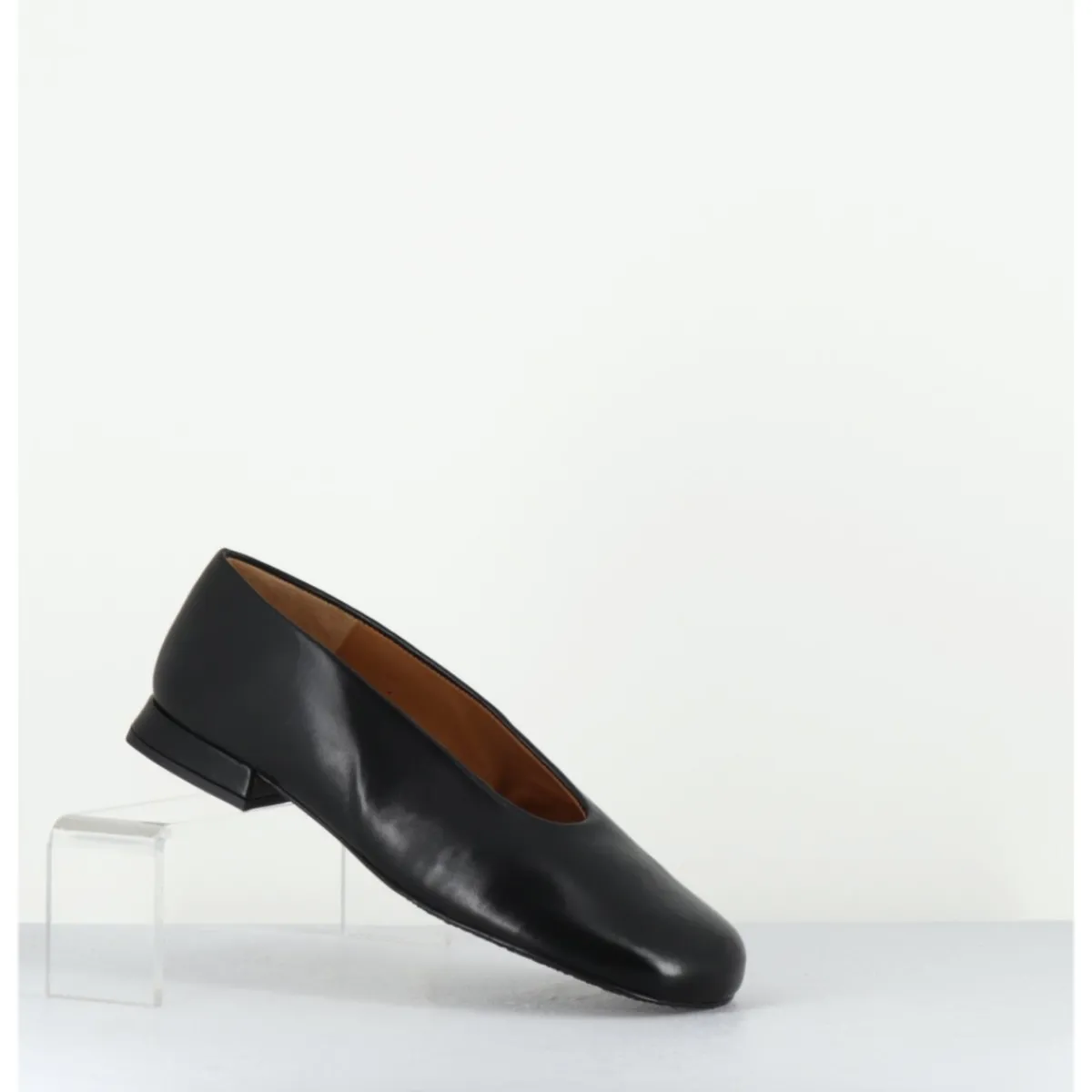 Clearance AUDLEY Ballerines minimalistes en cuir - PAOLA2 BLACK NAPPA NOIR