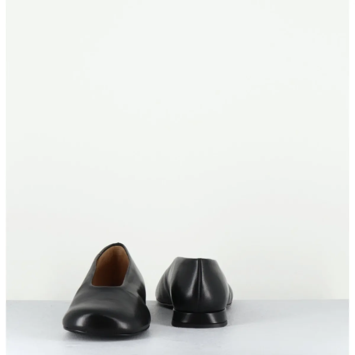 Clearance AUDLEY Ballerines minimalistes en cuir - PAOLA2 BLACK NAPPA NOIR