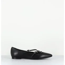 Discount GARRICE LAB Ballerines multi-brides en cuir - LINER BERLINO NERO NOIR