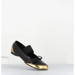 Online MM6 MAISON MARGIELA Ballerines Numeric en cuir glacé marron brossé & or - S59WZ0099 H2582 BRONZE