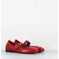 Discount THEA MIKA Ballerines souples à bride naplak - TM9209T NAPLAK ROSSO ROUGE
