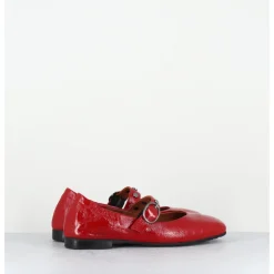 Discount THEA MIKA Ballerines souples à bride naplak - TM9209T NAPLAK ROSSO ROUGE
