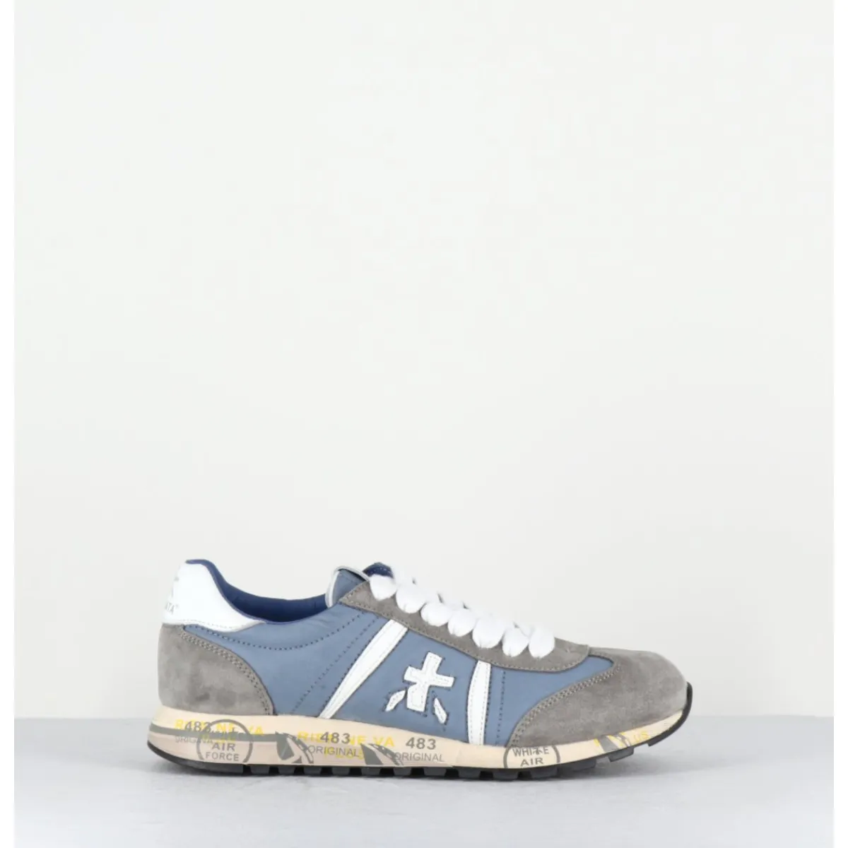 Online PREMIATA Baskets légères toile jean & daim gris - LUCYD 6488 BLEU