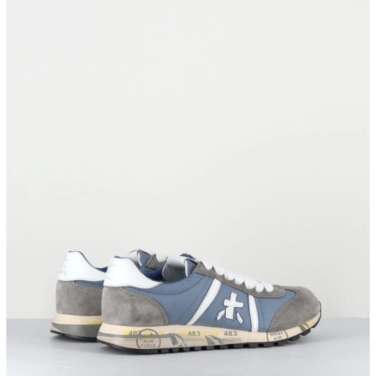 Online PREMIATA Baskets légères toile jean & daim gris - LUCYD 6488 BLEU