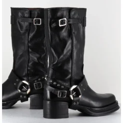 Discount A.S.98 Bikers à ceinturon en cuir - VELVET NERO NOIR