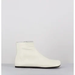 Discount ANTONIO BARBATO Boos plates minimalistes en cuir cassé - AB1655 MADRAS AVORIO BLANC